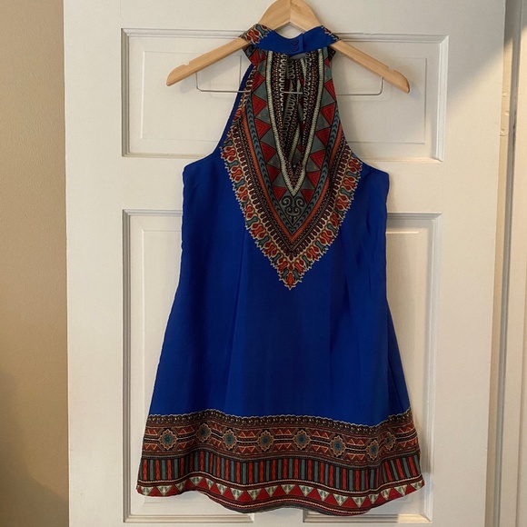 Band of Gypsies High Neck Scarf/Shift Dress SIZE M - Picture 2 of 13